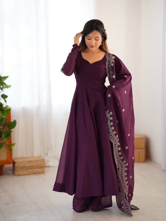 Heavy Designer Party Wear Gown with Dupatta