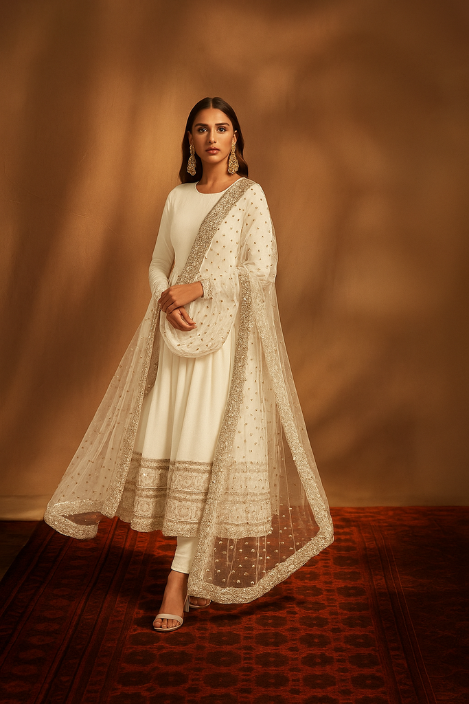 Aditi Rao Hydari Anarkali Gown with Dupatta