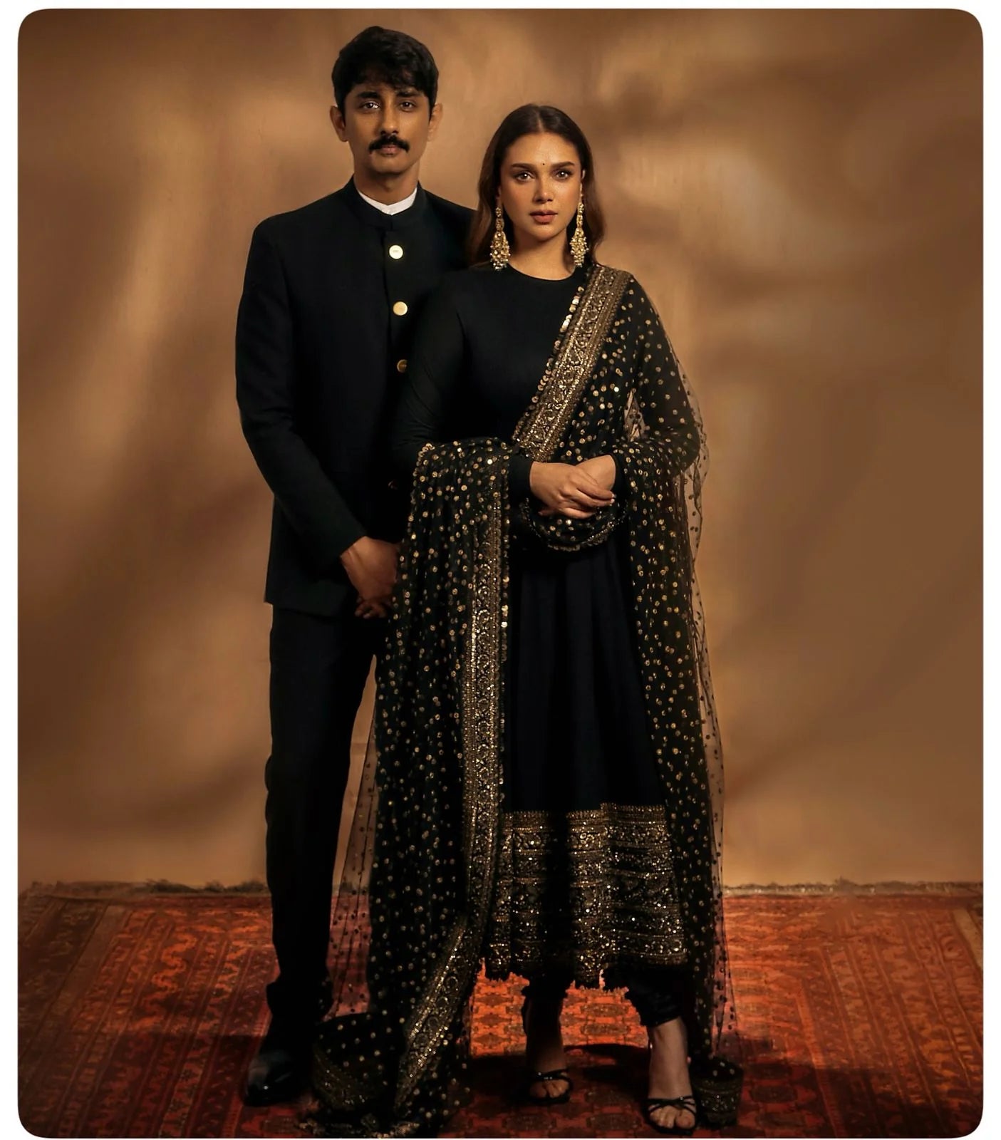 Aditi Rao Hydari Anarkali Gown with Dupatta