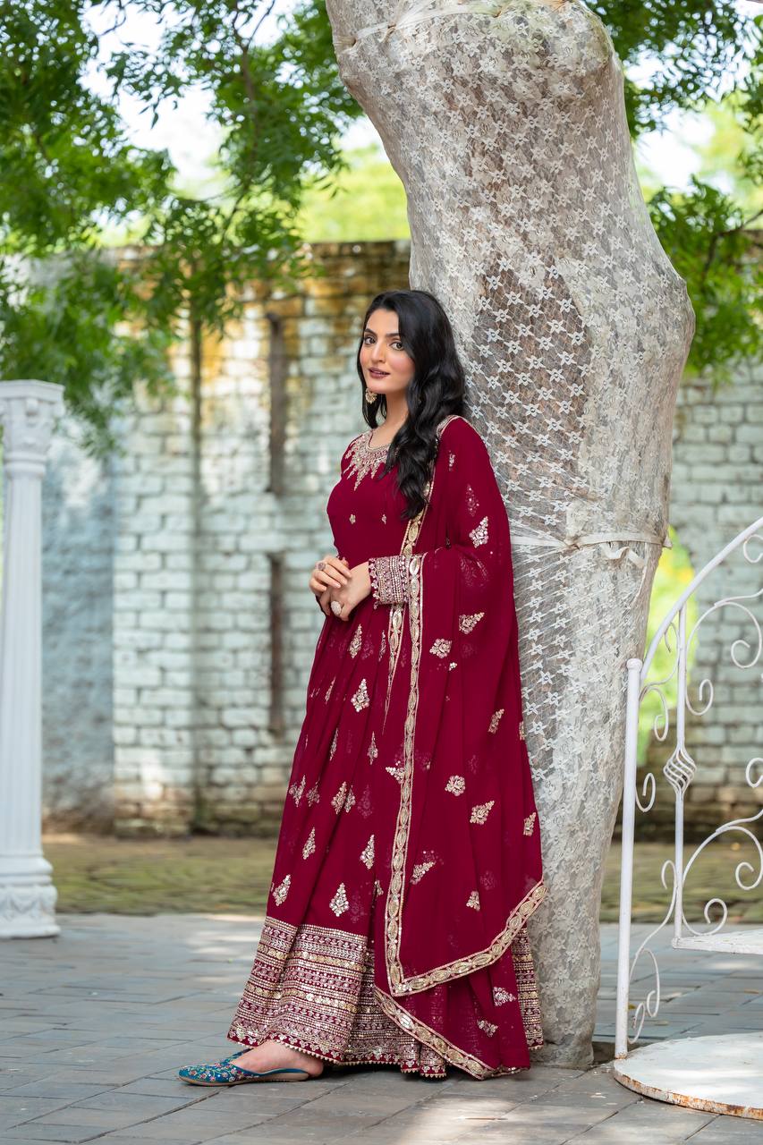 Premium Wedding Gown with Dupatta