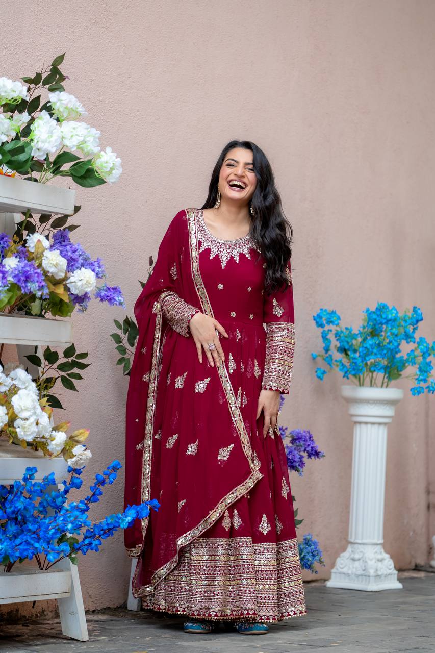 Premium Wedding Gown with Dupatta