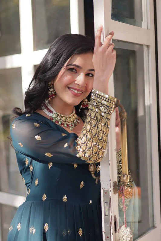 Stylish Heavy Work Gown with Dupatta