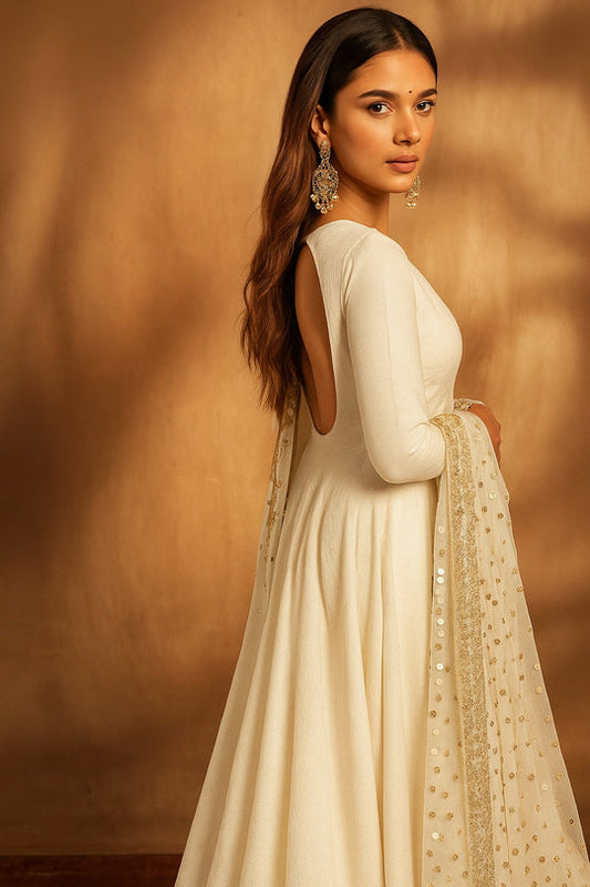 Aditi Rao Hydari Anarkali Gown with Dupatta