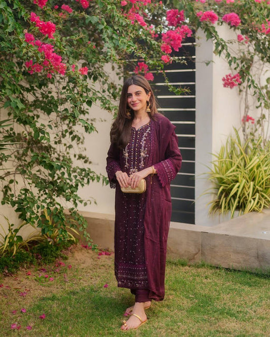 Trending Georgette Top Pant Dupatta Set