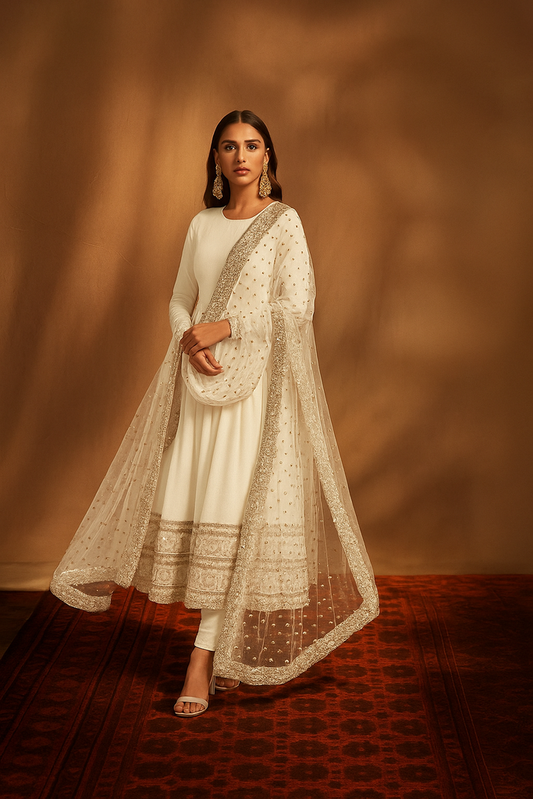 Aditi Rao Hydari Anarkali Gown with Dupatta